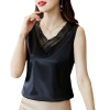 The new design style features a sexy lace patchwork suit and a high-end women's top with a high-elastic silk satin vest Item Picture